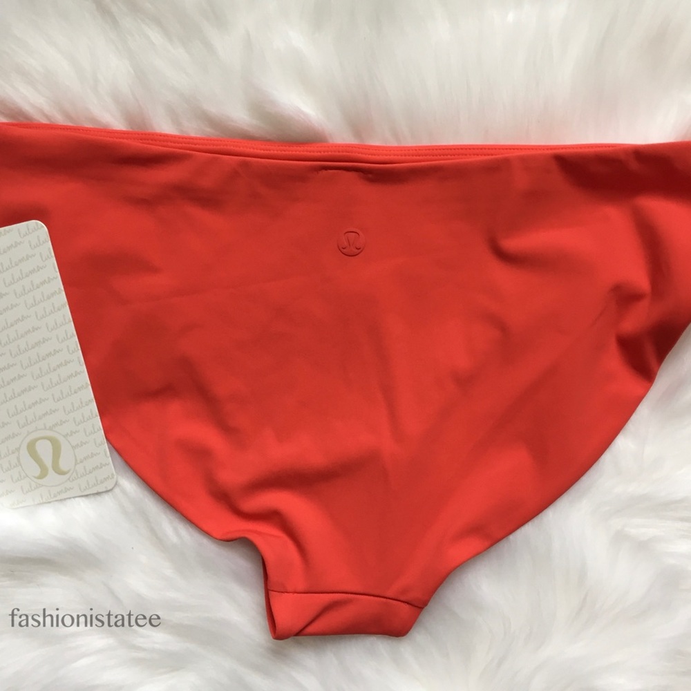 NWT LULULEMON RISING TIDES BOTTOM RED ORANGE - Picture 3 of 4